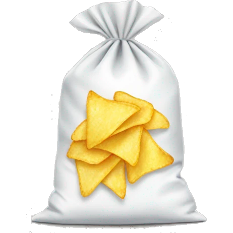 plain bag of chips emoji