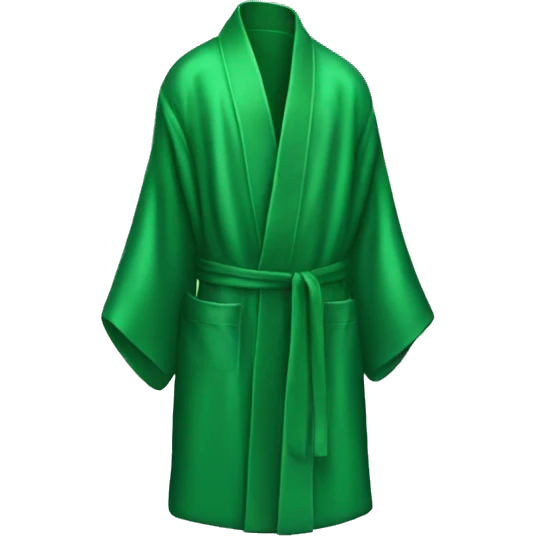 Green silk robe  emoji