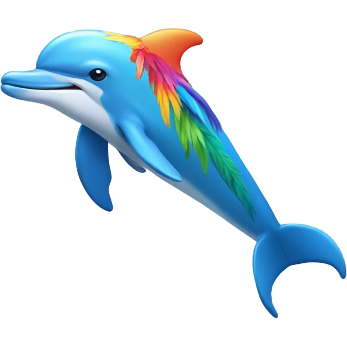 Dolfin parrot  emoji