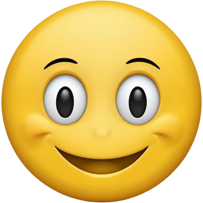 Smiley face (yellow circle) with a bump black on chin that’s cool! emoji