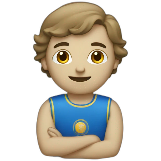 english speaking club blue emoji