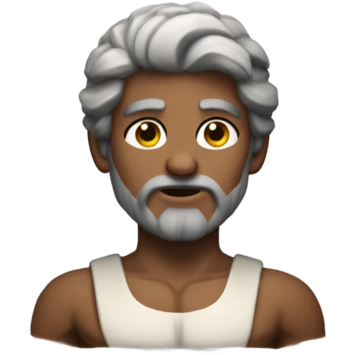 A greek God with muscles emoji