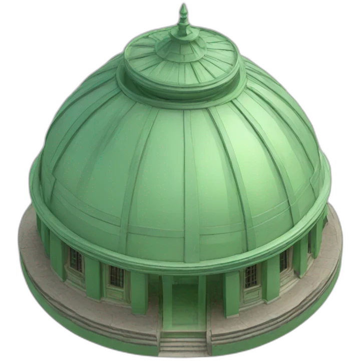 Green meridian dome emoji