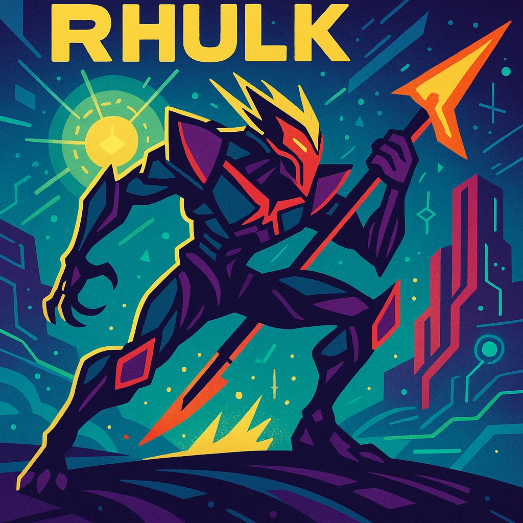 Rhulk from Destiny, full body, dynamic action, sci-fi background emoji