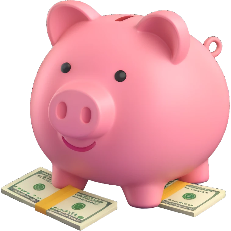 money in a piggy bank emoji
