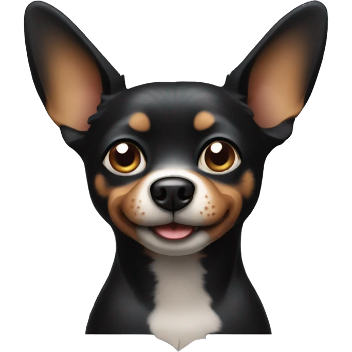 Small black dog with pointy ears emoji