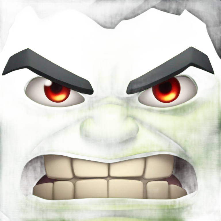 Hulk as vampire angry emoji