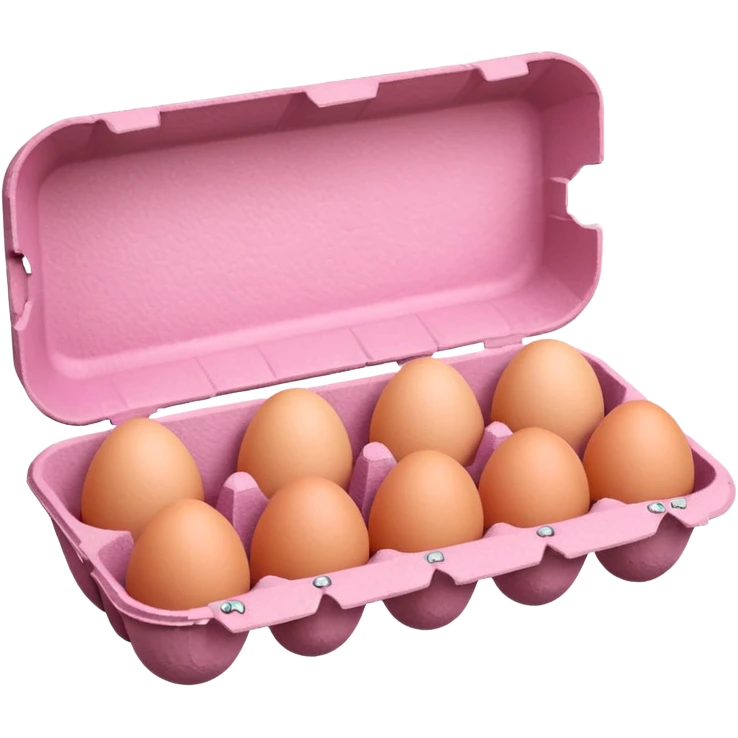 pink egg carton emoji