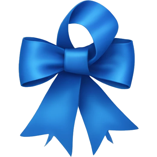 " color blue ribon" emoji