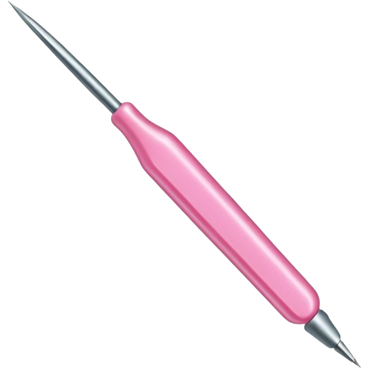 pink sewing needle emoji