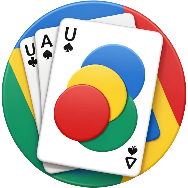 a circle with yellow blue red and green in it such as a uno play card  emoji