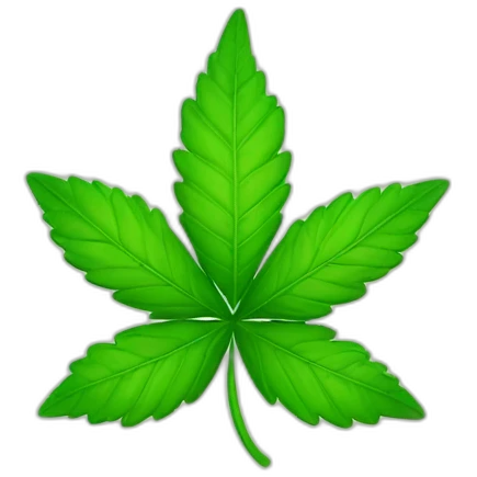 cannabis and clover leaf emoji