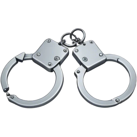 Handcuffs bed emoji
