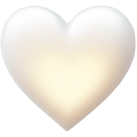 white heart with sparkles emoji