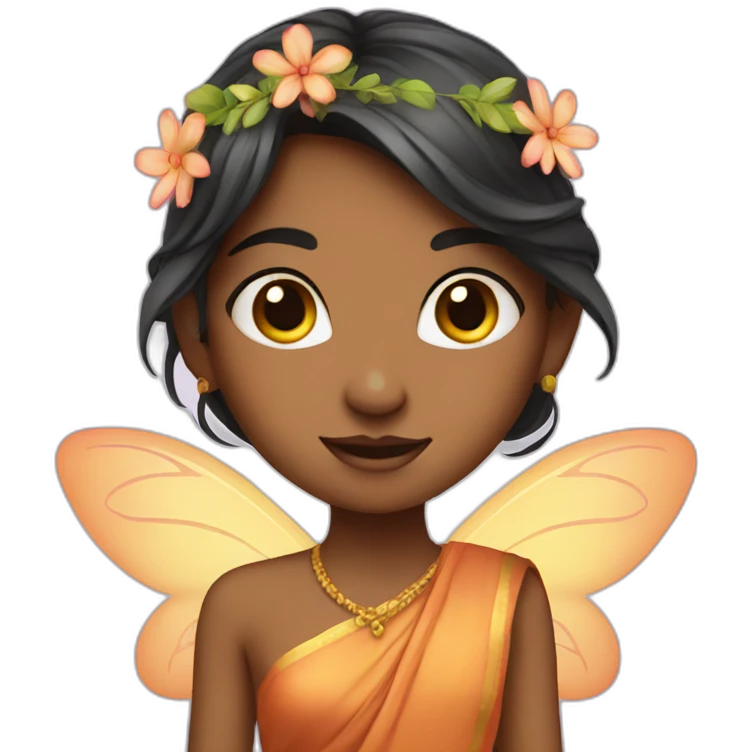 Indian girl fairy emoji