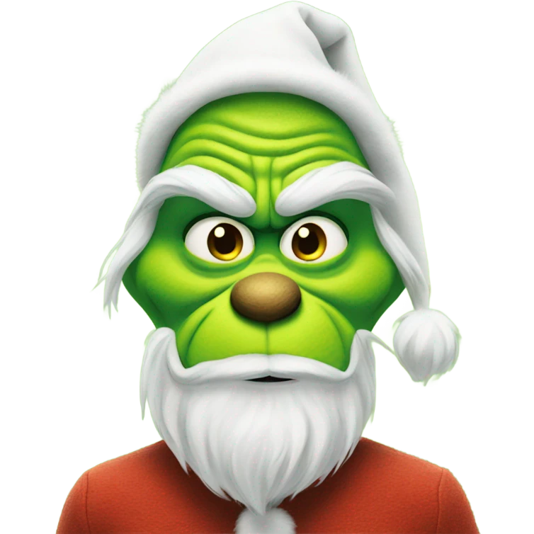 grinch with mustache emoji