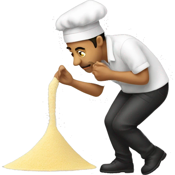 Sniffing flour emoji