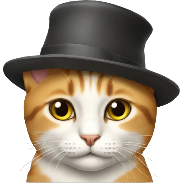 cat with stupid hat emoji
