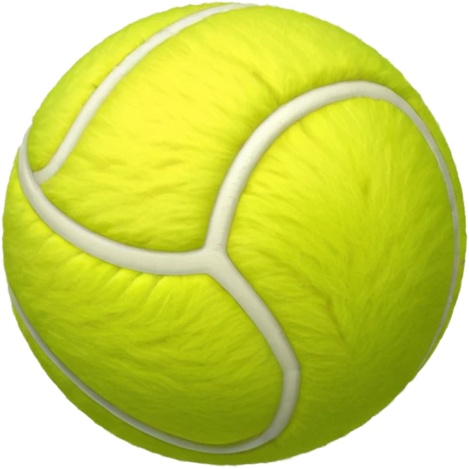 Colored tennis balls emoji