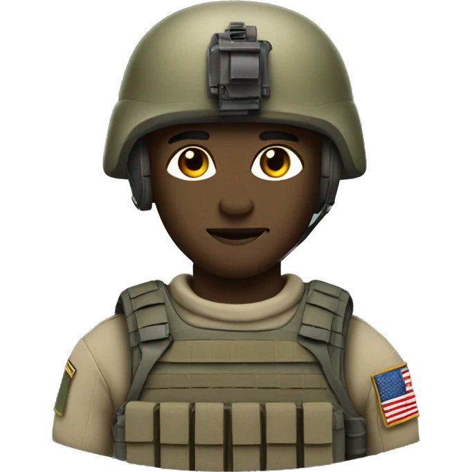 Special forces soldier emoji