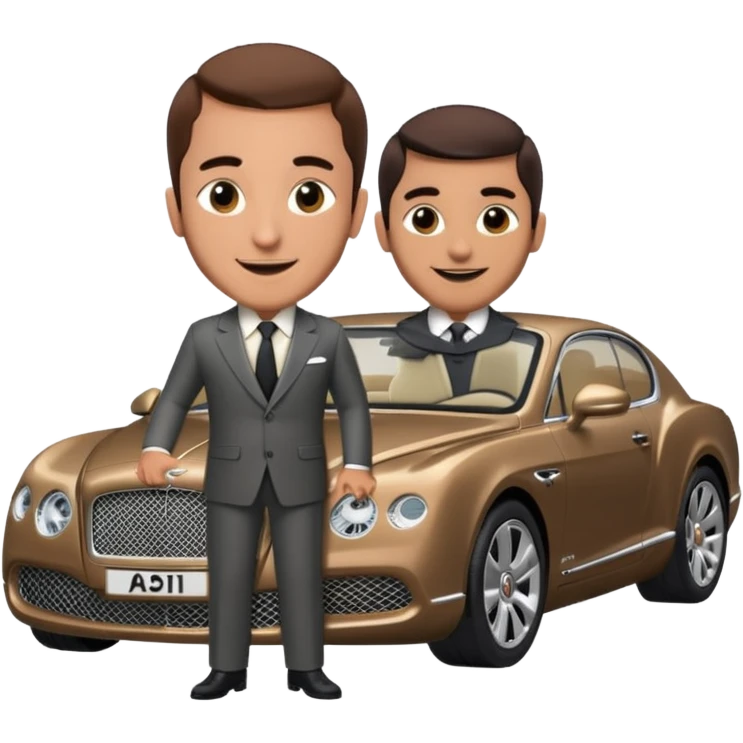 Abid abedi as Principalwith his Bentley emoji