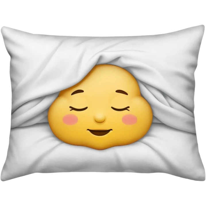 Sleeping pillow case emoji