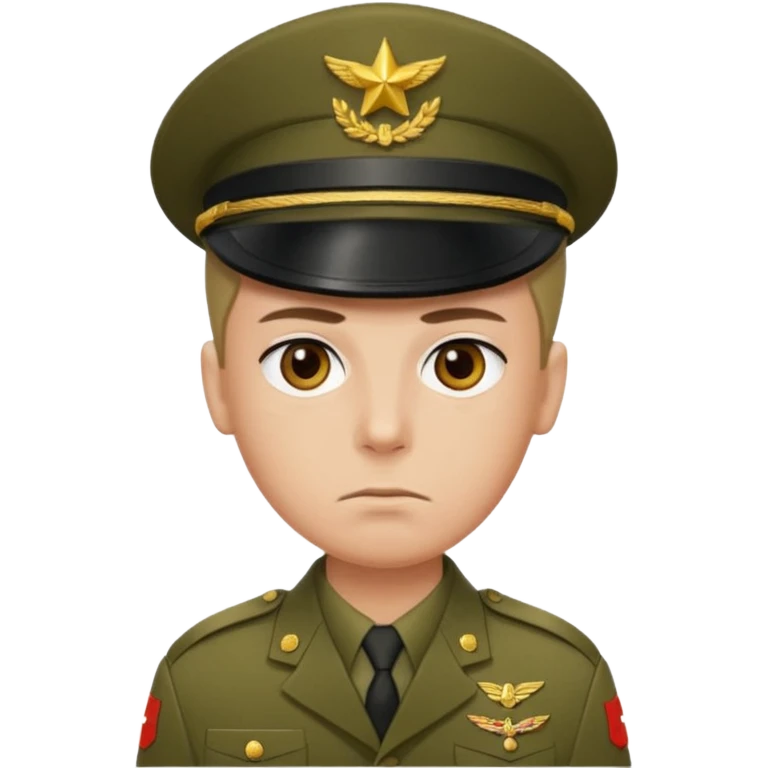 человек в военной форме emoji