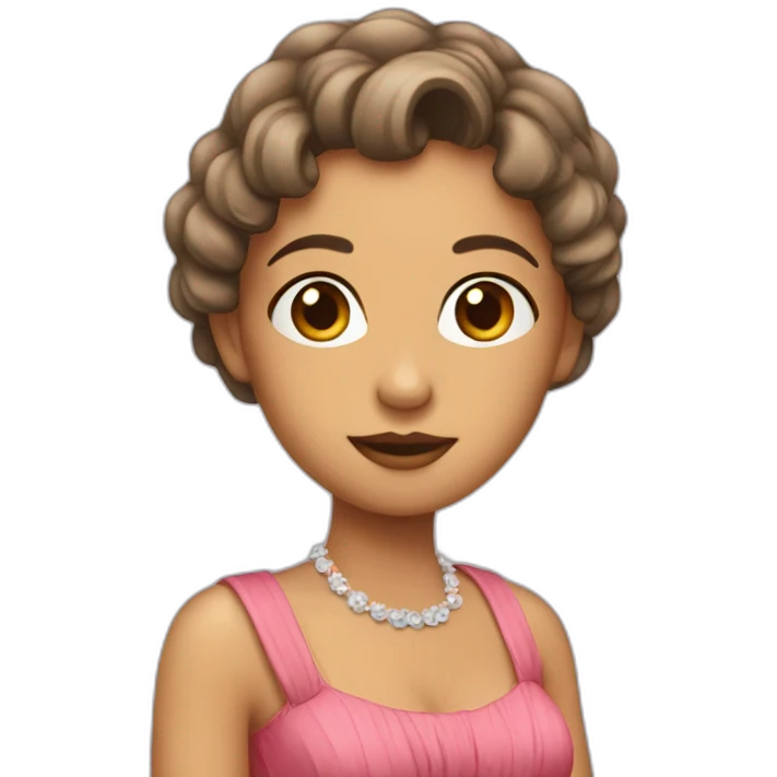muchacha en vestido emoji
