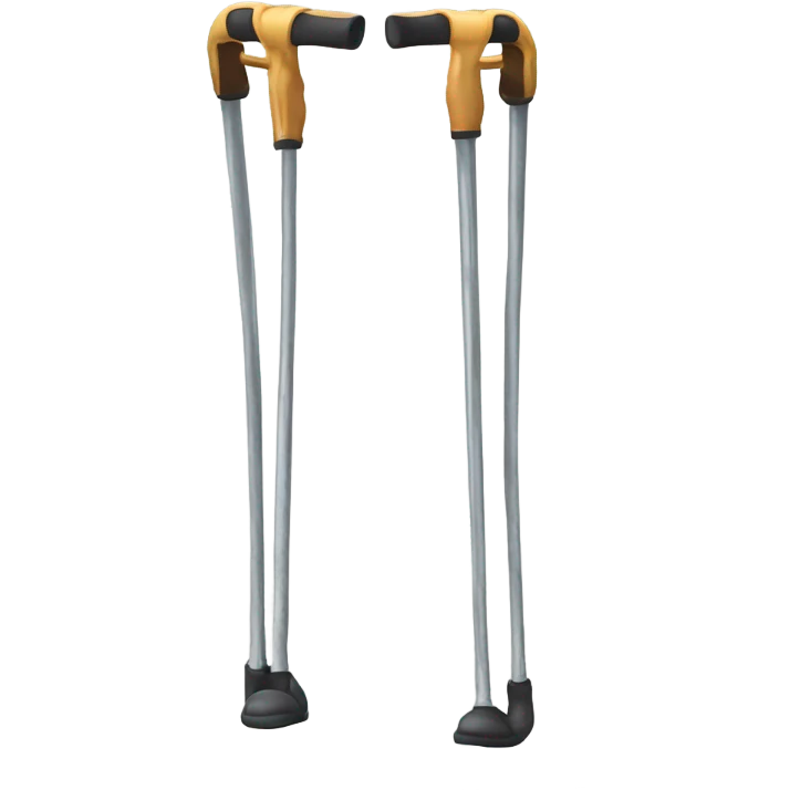 crutches
 emoji