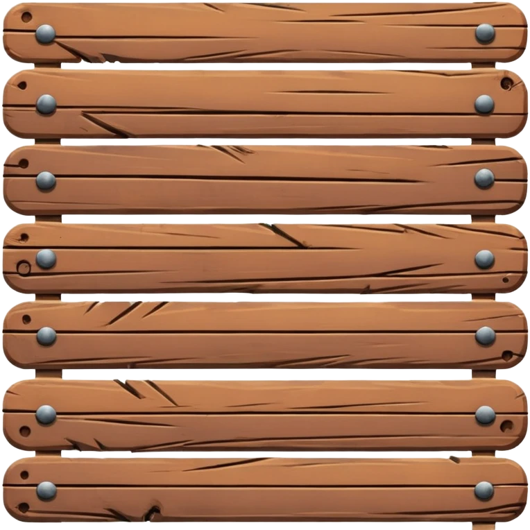 Wooden plank with nails emoji