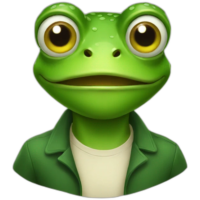 Frog man emoji