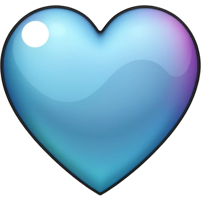 heart with a mirror effect emoji