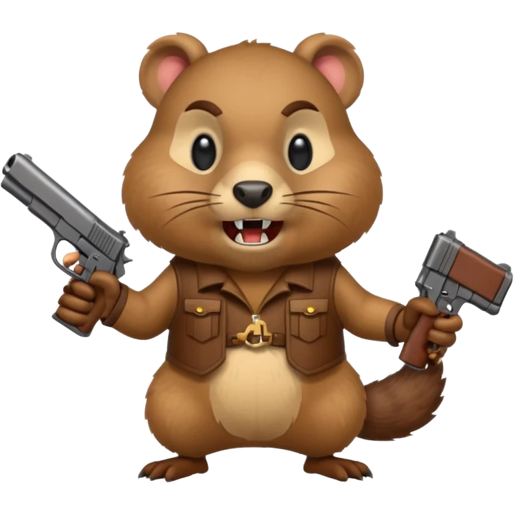 ANGRY gopher with gun emoji