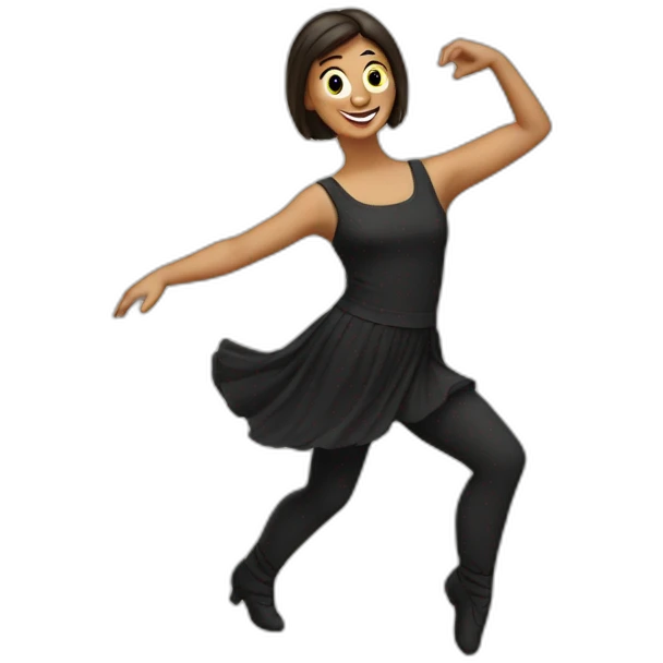 Dancing european emoji