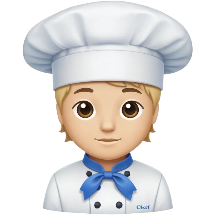 blue ribbon chef's hat emoji