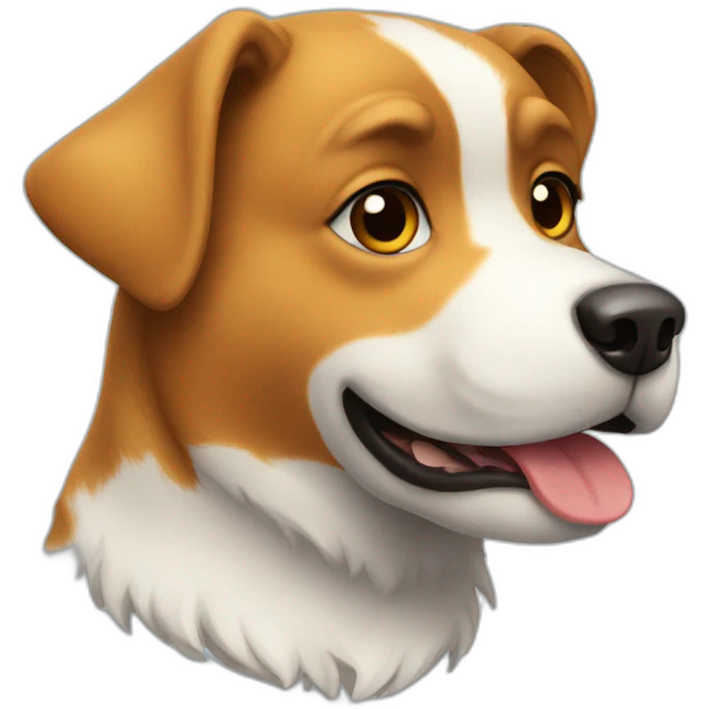 Dog in ski emoji
