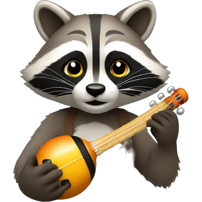 racoon with maracas emoji