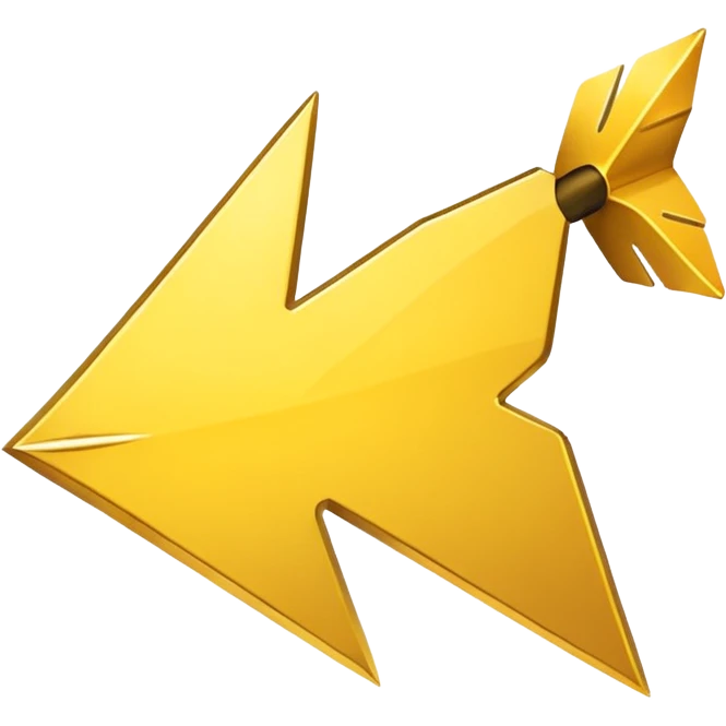 A yellow (#EBAA3C) arrow pointing to the right emoji