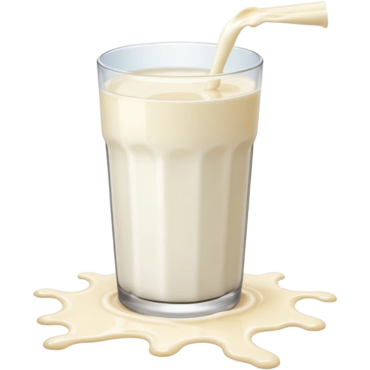 glass of milk spill on floor emoji