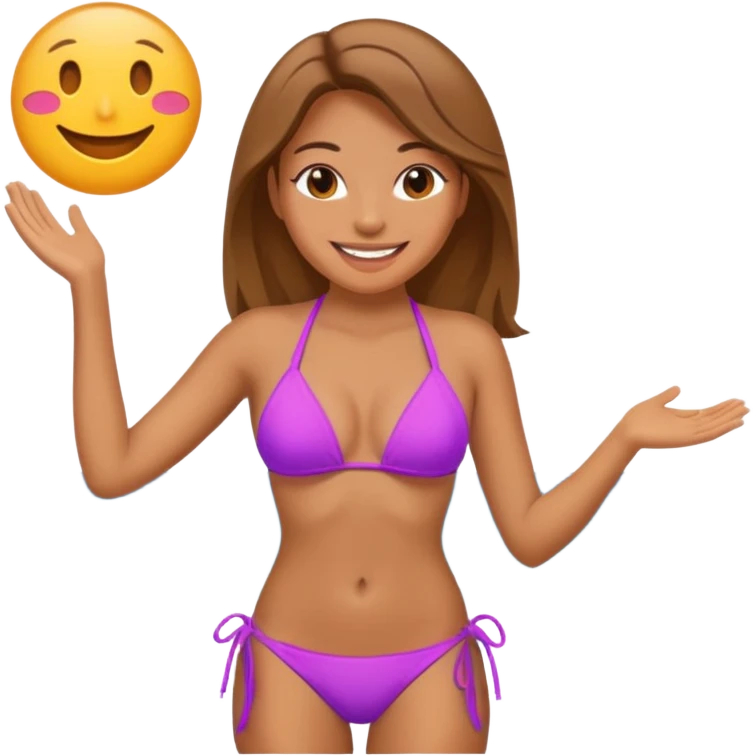 Bikinili kadın emoji