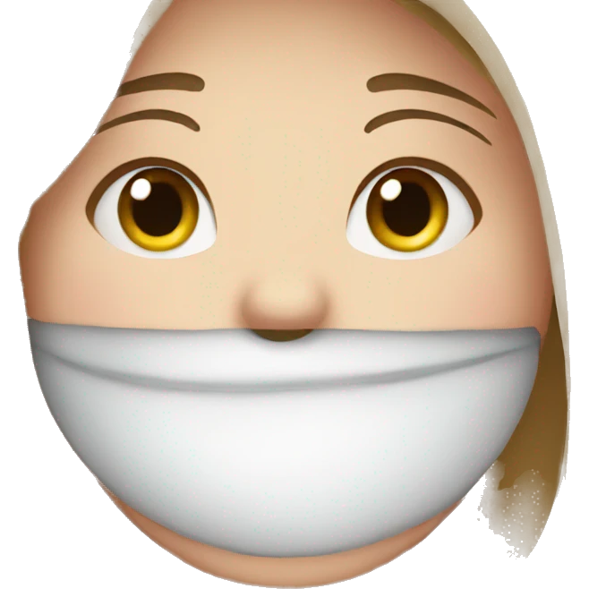 happy covering mouth love emoji