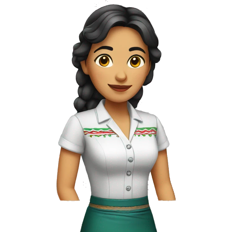 Mexican waitress emoji