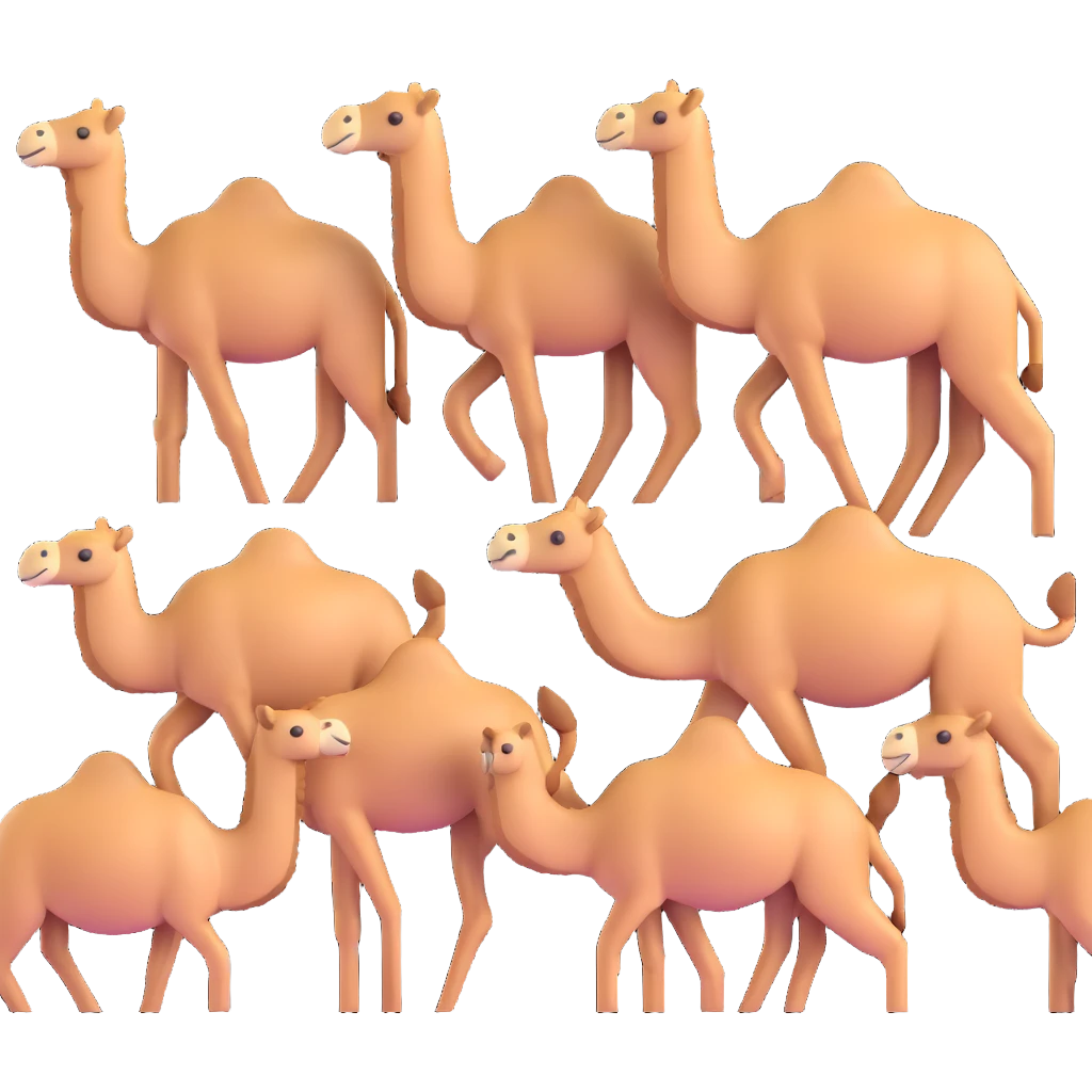 group of camels emoji