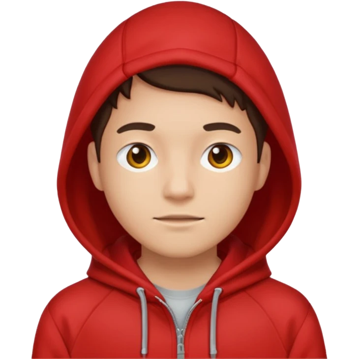 red hoodie emoji