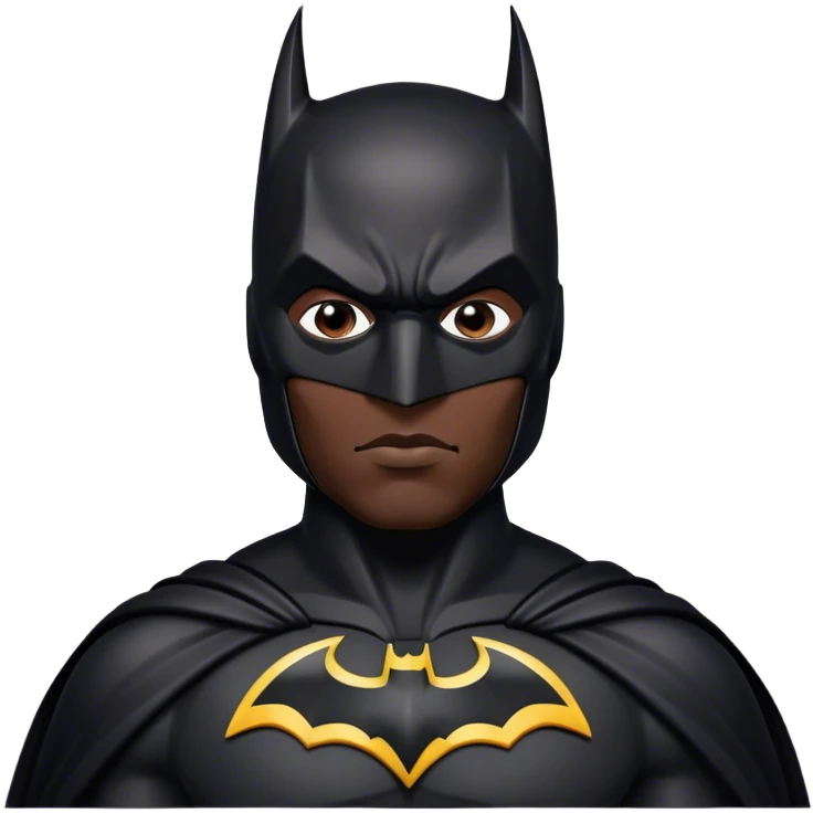 Black batman emoji