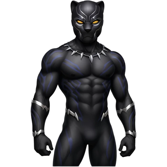Black panther animal emoji with dark spots emoji