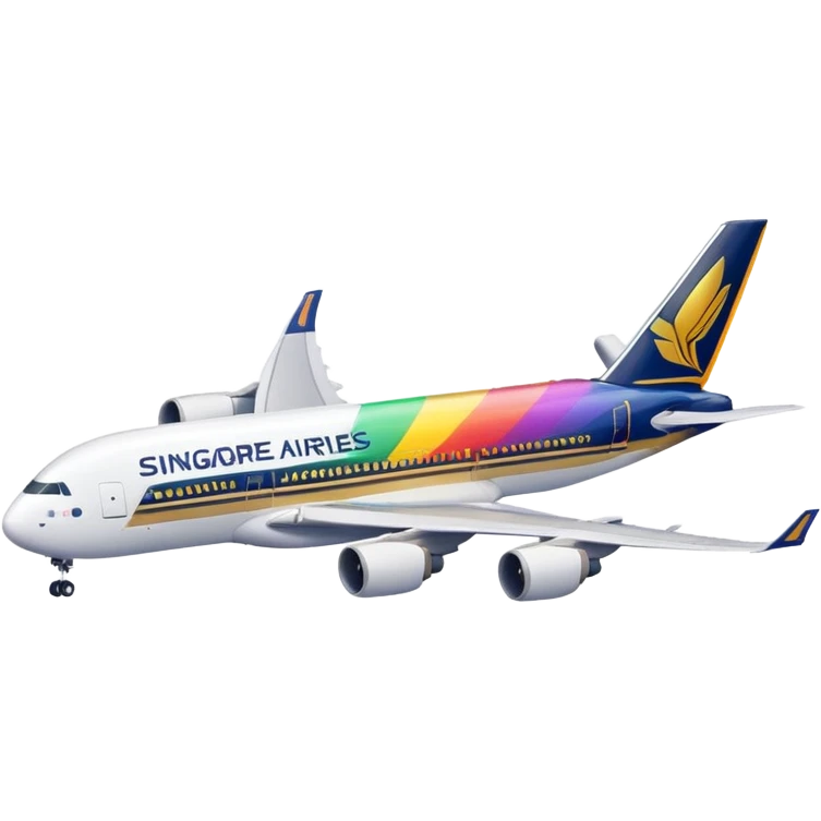 Singapore Airlines Rainbow emoji