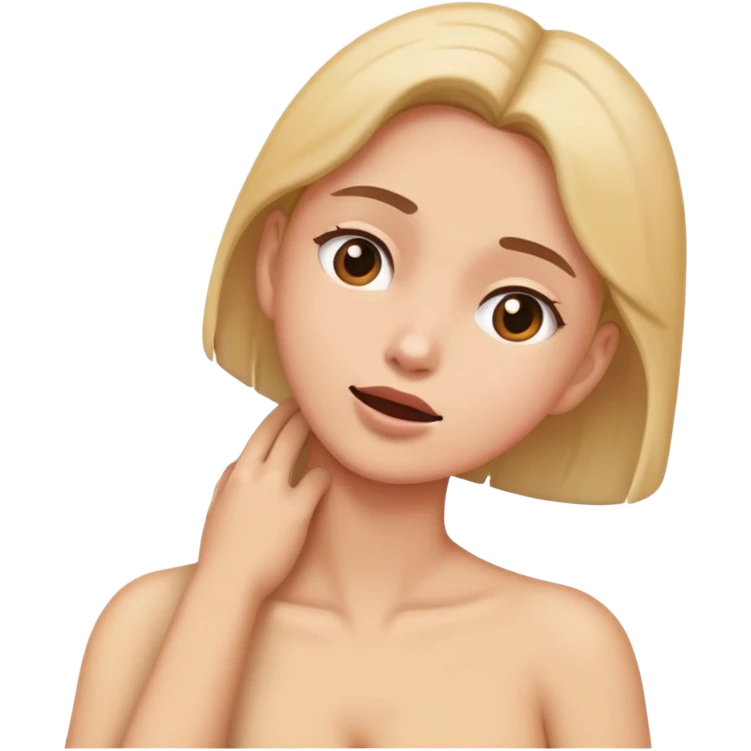 Grabbing neck emoji