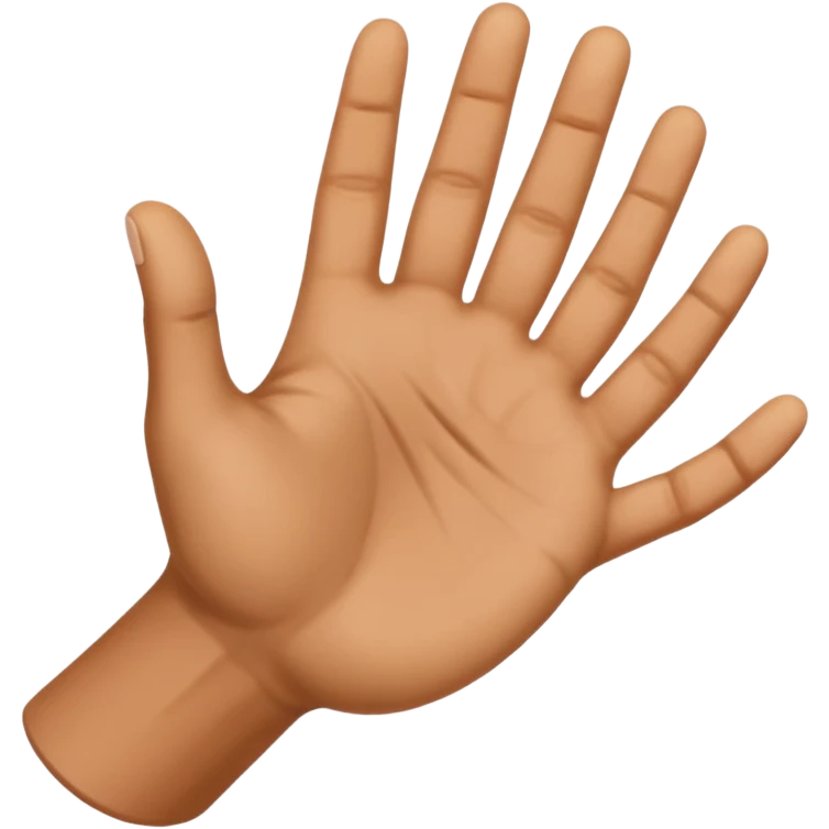 a hand emoji