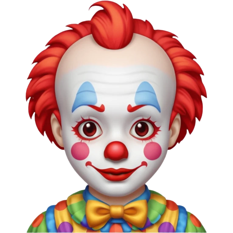 clown small hair emoji